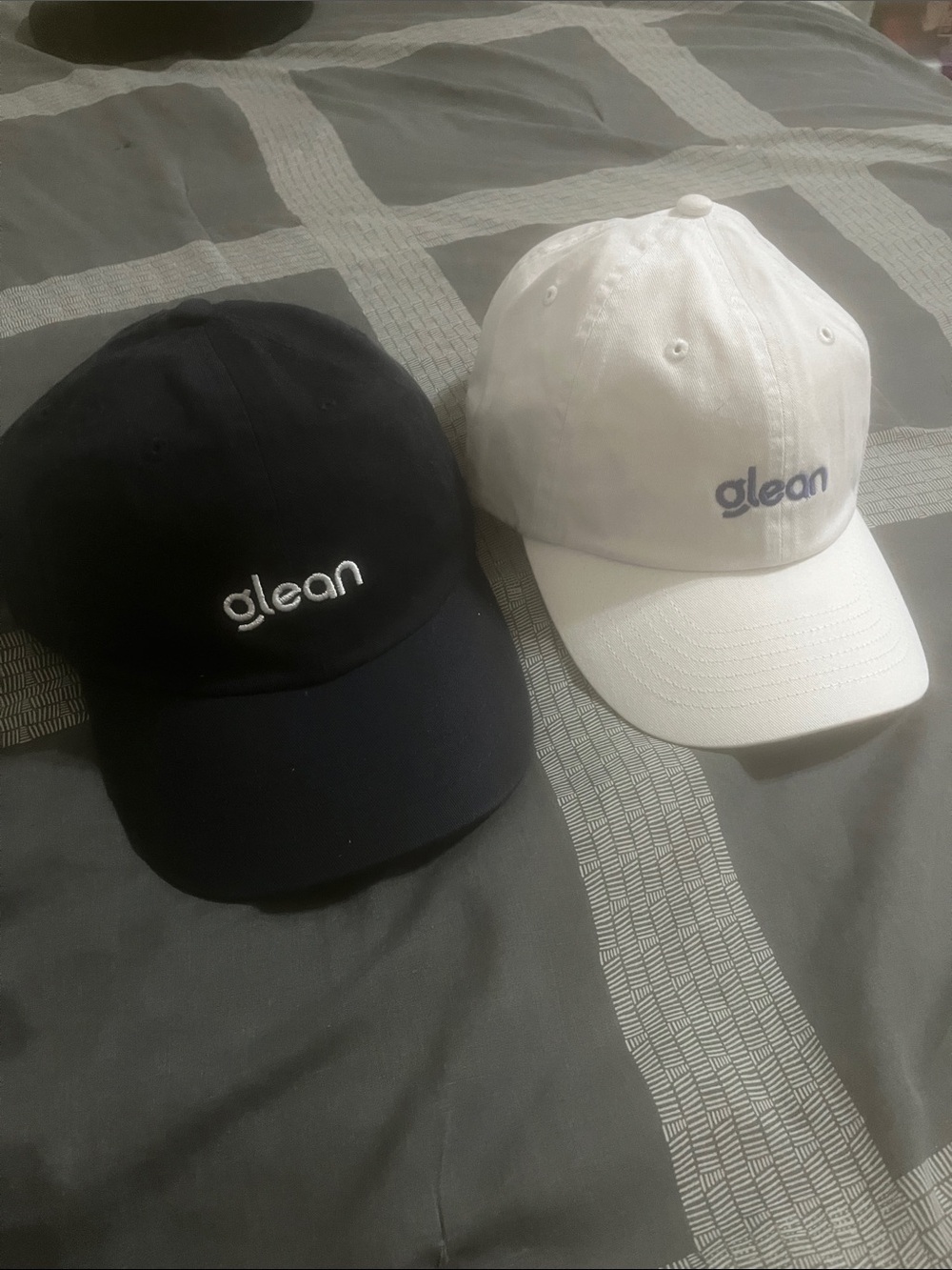Glean NEW AI Startup Caps Hats BOTH Promo Enterprise Tech 100% Cotton Adjustable